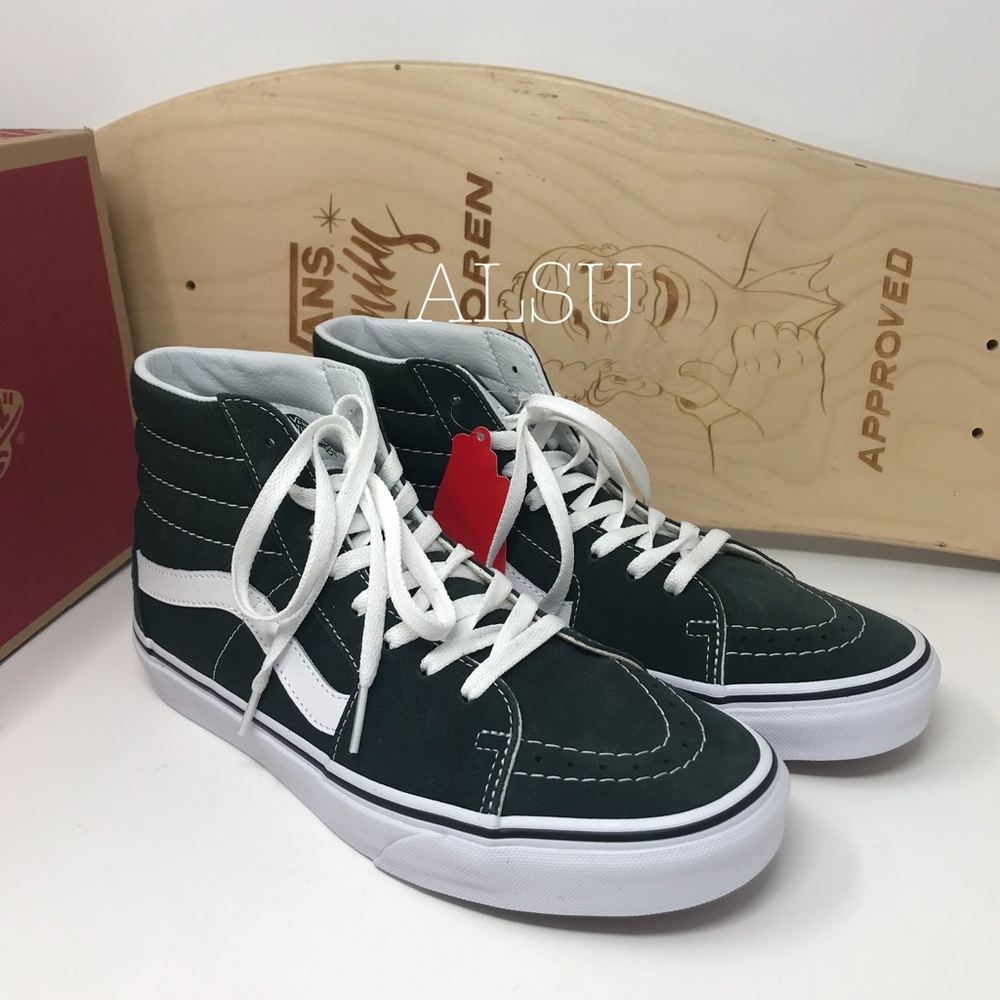VANS SK8-HI Scarab True White Suede W AUTHENTIC - Picture 5 of 8